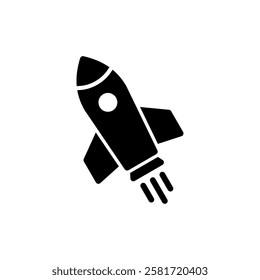 Rocket icon vector illustration. Startup sign and symbol. rocket launcher icon