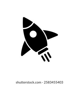 Rocket icon vector illustration. Startup sign and symbol. rocket launcher icon