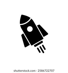 Rocket icon vector illustration. Startup sign and symbol. rocket launcher icon