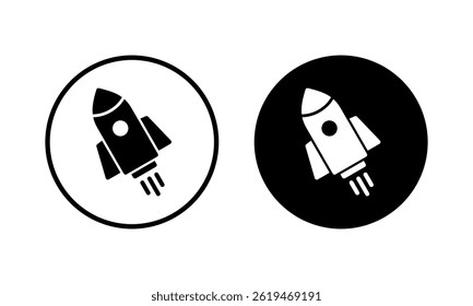 Rocket icon vector illustration. Startup sign and symbol. rocket launcher icon