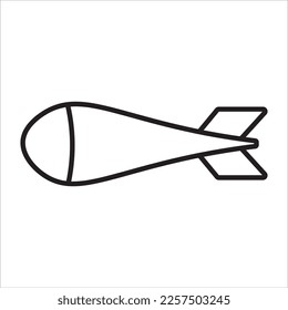 vector de icono de cohete, ilustración, símbolo