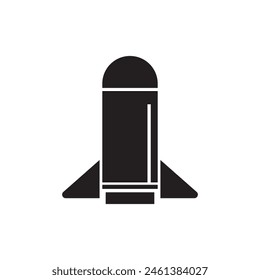 ROCKET ICON VECTOR ILLUSTRATION SYMBOL DESIGN