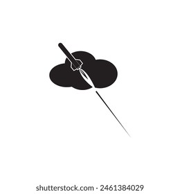 ROCKET ICON VECTOR ILLUSTRATION SYMBOL DESIGN