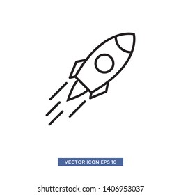 rocket icon vector illustration template