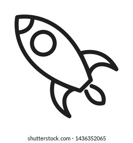 rocket icon vector illustrator design