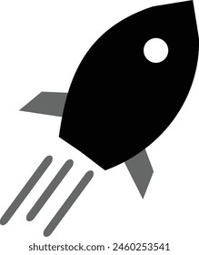 Rocket icon vector image eps 10 