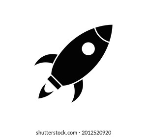 Rocket icon vector logo design template illustration