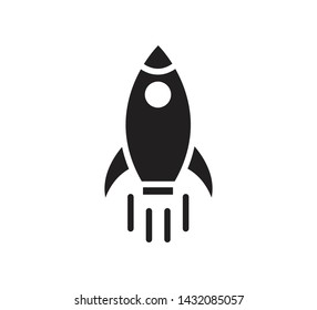 Rocket icon vector logo illustration