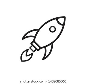 Rocket icon vector logo illustration