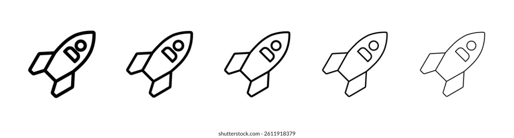 Rocket icon Vector logo sign