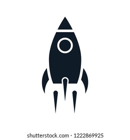 Rocket icon vector logo template