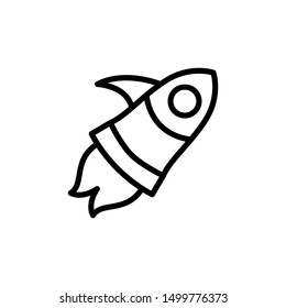 Rocket Icon Vector Logo Template Design Stock Vector (Royalty Free ...