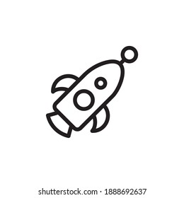 Rocket icon in vector. Logotype