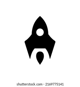 Rocket Icon Vector For Mobile Apps Design. Best Rocket Icon Illustration On White Background. Perfection of rocket icon design for apps and websites.