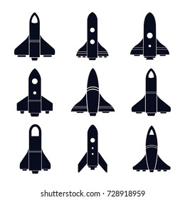 Rocket Icon Vector Set
