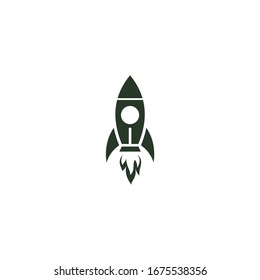 rocket Icon vector sign isolated for graphic and web design. rocket symbol template color editable on white background.