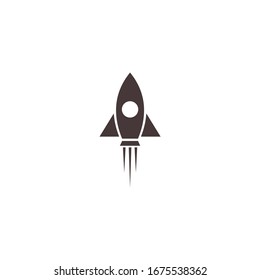 rocket Icon vector sign isolated for graphic and web design. rocket symbol template color editable on white background.