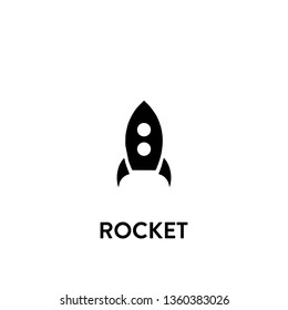rocket icon vector. rocket sign on white background. rocket icon for web and app