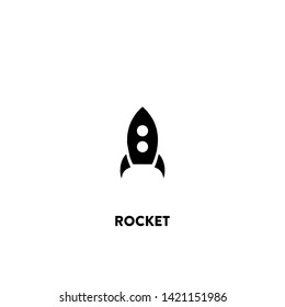 rocket icon vector. rocket sign on white background. rocket icon for web and app