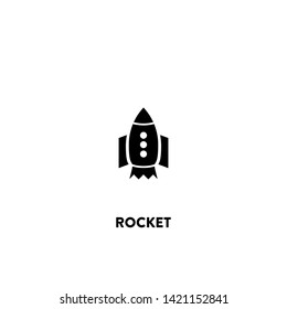 rocket icon vector. rocket sign on white background. rocket icon for web and app