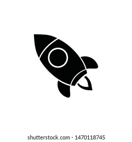 rocket icon vector sign symbol isolated