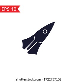 Rocket icon Vector sign symbol
