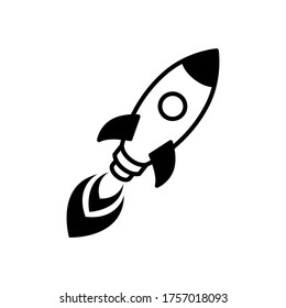 Rocket Icon vector sign and symbols for graphic and web design.