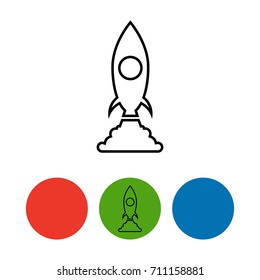 ROCKET ICON vector simple