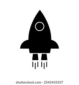 rocket icon Rocket icon vector. Simple outline rocket