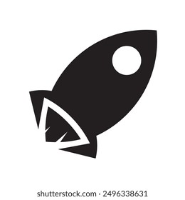 Rocket icon vector speed symbol startup logo design