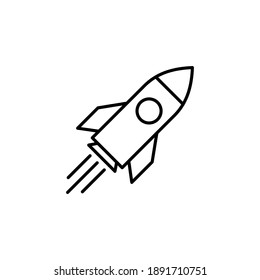 Rocket icon vector. Startup icon vector. 