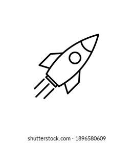 Rocket icon vector. Startup icon vector. 