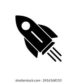 Rocket icon vector. Startup icon vector. 