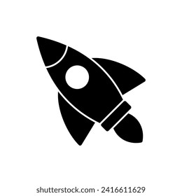 Rocket icon vector. Startup icon vector. 