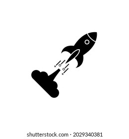 Rocket icon vector. Startup icon vector. vector illustration.