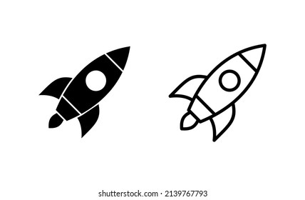 Rocket icon vector. Startup sign and symbol. rocket launcher icon