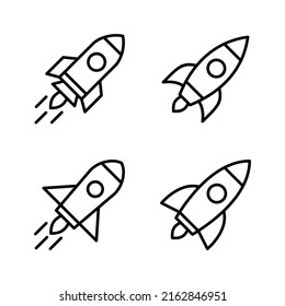 Rocket icon vector. Startup sign and symbol. rocket launcher icon