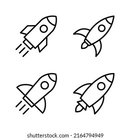 Rocket icon vector. Startup sign and symbol. rocket launcher icon