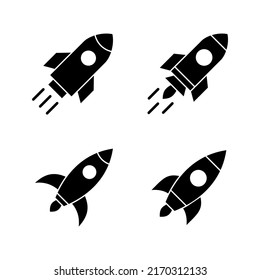 Rocket icon vector. Startup sign and symbol. rocket launcher icon