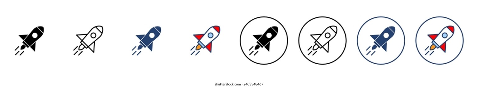 Rocket icon vector. Startup sign and symbol. rocket launcher icon