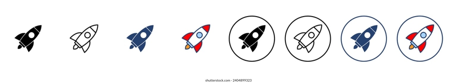 Rocket icon vector. Startup sign and symbol. rocket launcher icon