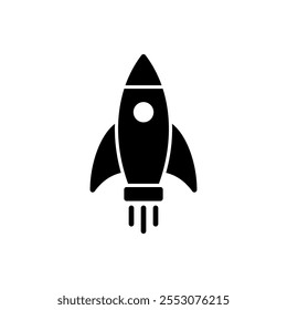 Rocket icon vector. Startup sign and symbol. rocket launcher icon