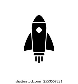 Rocket icon vector. Startup sign and symbol. rocket launcher icon