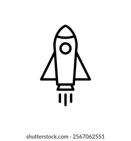 Rocket icon vector. Startup sign and symbol. rocket launcher icon