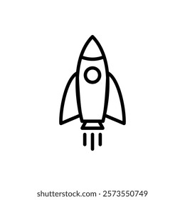 Rocket icon vector. Startup sign and symbol. rocket launcher icon