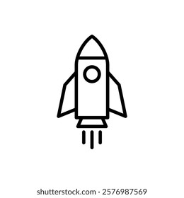 Rocket icon vector. Startup sign and symbol. rocket launcher icon