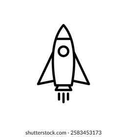 Rocket icon vector. Startup sign and symbol. rocket launcher icon