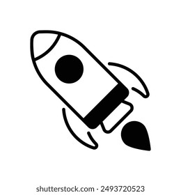 Raketensymbol Vektorgrafik Stock Illustration