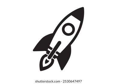 rocket icon vector style  art 