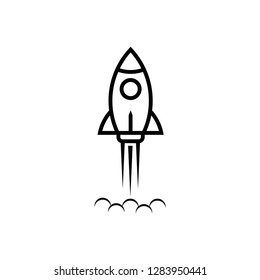 Rocket icon vector symbol